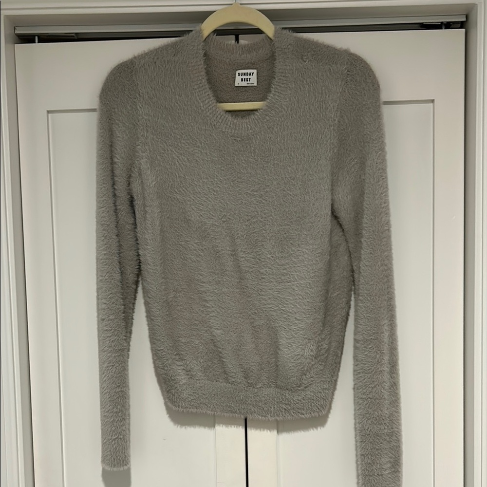 Sunday Best Soft Gray Sweater